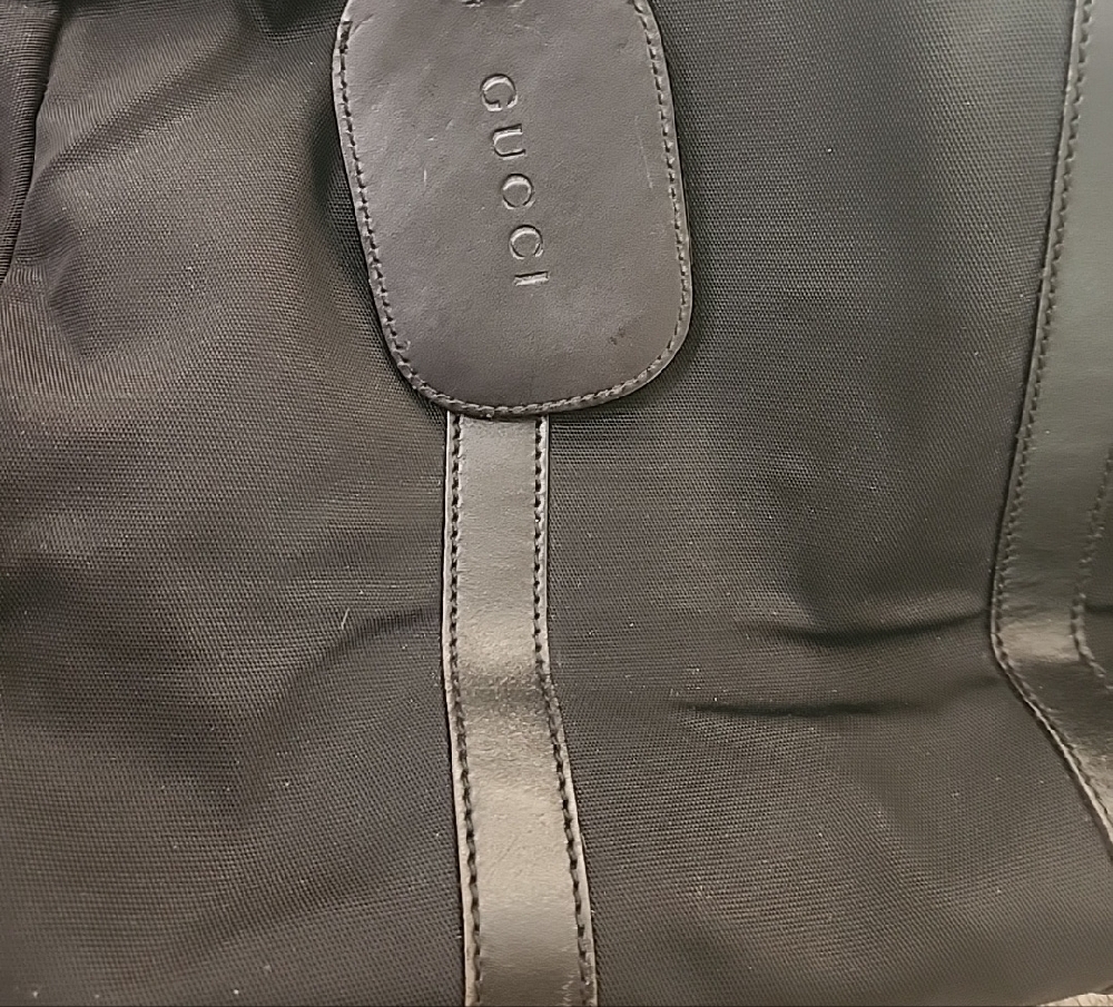 GUCCI Black Unisex Shoulder Strap Nylon Work Bag - Picture 3 of 17